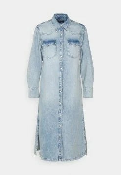 AllSaints KIKI DRESS - Denim Dress - Light Indigo -AllSaintsSales c68e9af3c6c14df5b8d5555dc1d6d097
