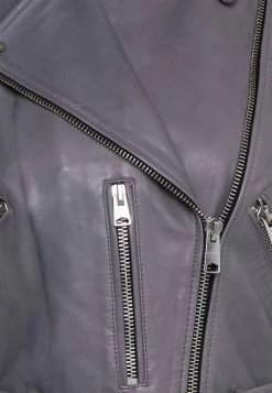 AllSaints BALFERN BIKER - Leather Jacket - Grey -AllSaintsSales c7a2201e610647aca444aa4f46052920