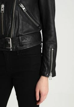 AllSaints BALFERN BIKER - Leather Jacket - Black -AllSaintsSales cd6b540ae2c7457b941f6d02f14e68c6