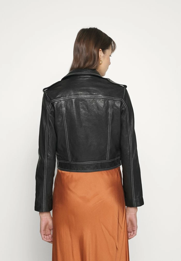 AYRA BIKER - Leather jacket - black AllSaints AYRA BIKER - Leather Jacket - Black -AllSaintsSales cdf690fab276499b8e05d6454da2bd1d