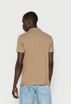 AllSaints REFORM - Polo Shirt - Ash Khaki Brown -AllSaintsSales cea7e2082a0946fd8ef5bb249a4c9689