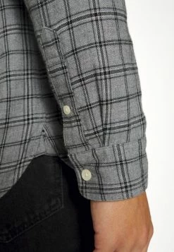 AllSaints TOLLAND - Shirt - Grey Marl -AllSaintsSales d053e3da7e9645e99bf60ba2bff9e6ab