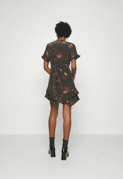 AllSaints FRANKIE NILA DRESS - Cocktail Dress / Party Dress - Dark Khaki Green -AllSaintsSales d0ce0a42151943e1aded18b3d756e6ac