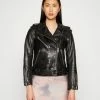 AllSaints MORGAN BIKER - Leather Jacket - Black -AllSaintsSales d115fdfcccb64199b58082864c15c096