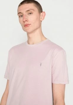 AllSaints BRACE CREW - Basic T-shirt - Faded Mauve Pink -AllSaintsSales d40c4c31f0a14ef28448090b10ebffed