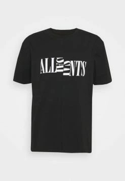 AllSaints NICO CREW - Print T-shirt - Jet Black/white -AllSaintsSales d529a6b45bbc45d398b38ac826a6ea43