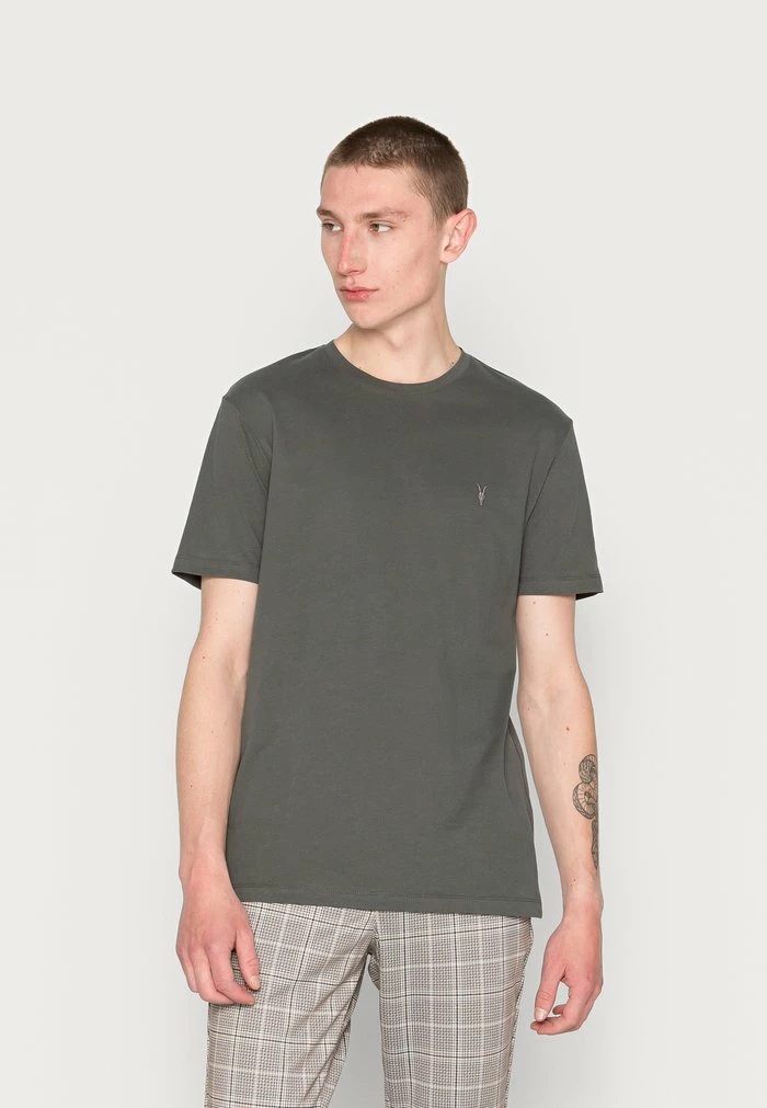 BRACE CREW - Basic T-shirt - sacremento green AllSaints BRACE CREW - Basic T-shirt - Sacremento Green -AllSaintsSales d543bd4669334225981585832b24afa2