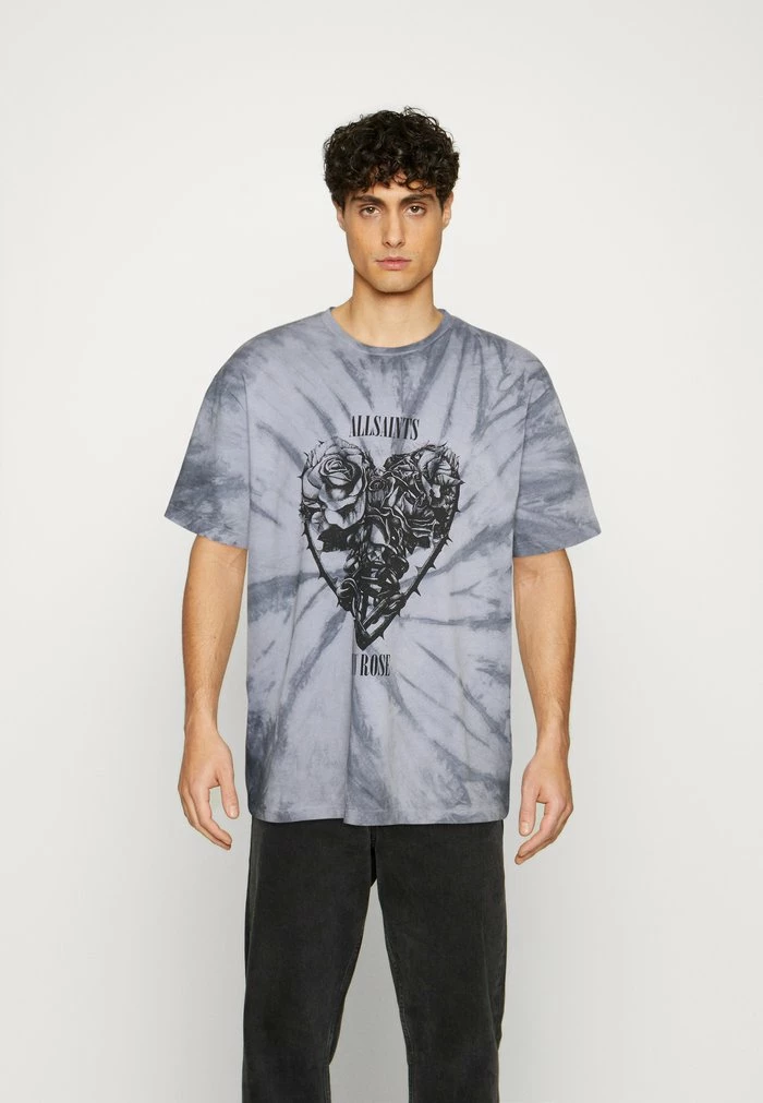 HARLEY CREW - Print T-shirt - bluebell blue/blue AllSaints HARLEY CREW - Print T-shirt - Bluebell Blue/blue -AllSaintsSales d91028f13bf64413a5ce3053b135893b