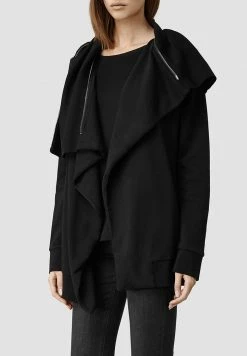 AllSaints DAHLIA - Zip-up Sweatshirt - Black -AllSaintsSales da8e8d04edbb40e59588b458dbe2d300