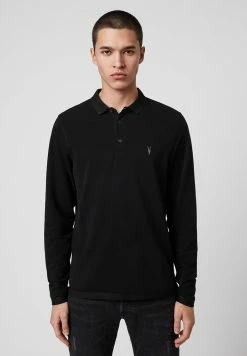 AllSaints REFORM - Polo Shirt - Black -AllSaintsSales dd8c7c942c0c4772a1842a07d89e6e65