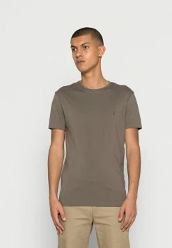 AllSaints TONIC CREW - Basic T-shirt - Grove Brown