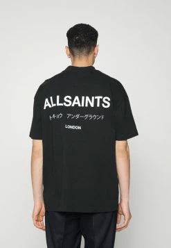 AllSaints UNDERGROUND CREW - Print T-shirt - Jet Black -AllSaintsSales e5947d9d398647729d142fbd0a76050a