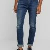 AllSaints CIGARETTE DAMAGED - Slim Fit Jeans - Indigo -AllSaintsSales e967bfbce24d4621b27706f486e2da2c