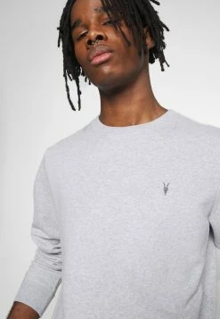 AllSaints RAVEN CREW - Sweatshirt - Grey Marl -AllSaintsSales ec2877982d5841f2bb715491e0c78cfa