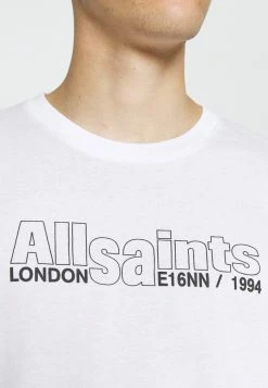 AllSaints HOLLOWPOINT CREW - Print T-shirt - Optic White -AllSaintsSales f163d0d7559744fcb6b9195dafeb7dac