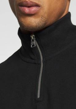 AllSaints RAVEN HALF ZIP - Sweatshirt - Jet Black -AllSaintsSales f280b76080a848eb9d08588da85e1c23