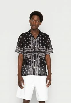 AllSaints PIMA SHIRT - Shirt - Jet Black