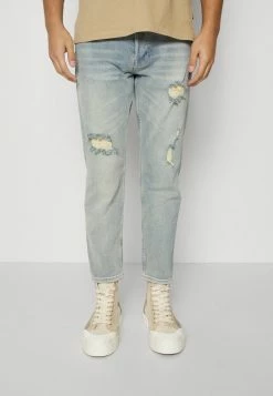 AllSaints JACK DAMAGED - Straight Leg Jeans - Light Indigo